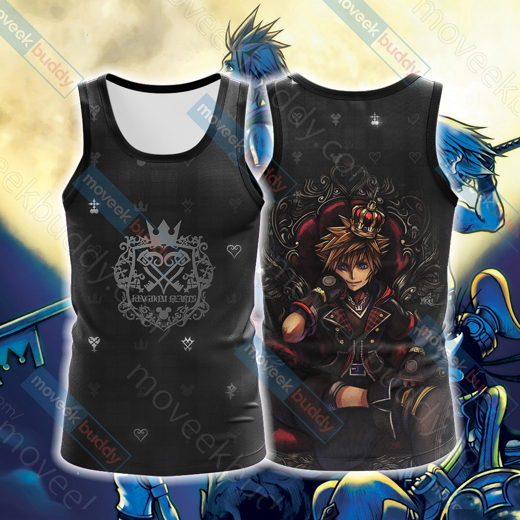 Kingdom Hearts - Sora 3D T-shirt Tank Top Beach Shorts Tank Top