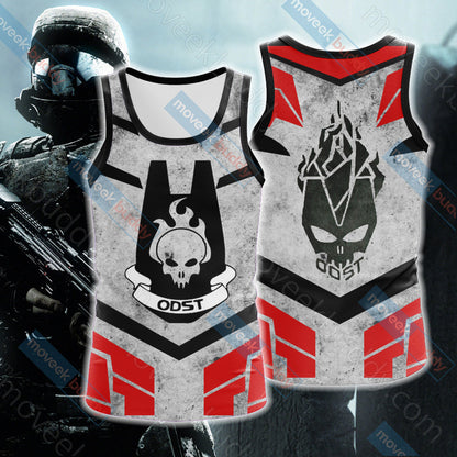 Halo - ODST Unisex 3D T-shirt Hoodie Tank Top Hawaiian Shirt Beach Shorts Joggers Tank Top