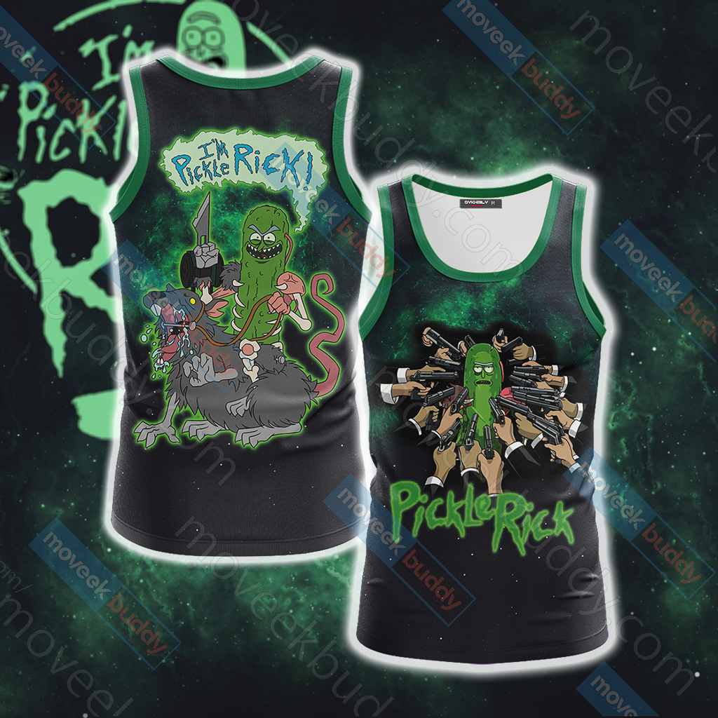 Rick and Morty Pickle Rick New Unisex 3D T-shirt Tank Top