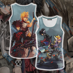 Kingdom Hearts New Version Unisex 3D T-shirt Tank Top S 