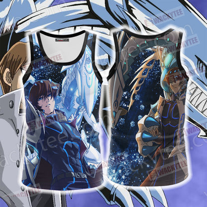 Yu Gi Oh! Seto Kaiba And Blue-eyes White Dragon Unisex 3D T-shirt Tank Top