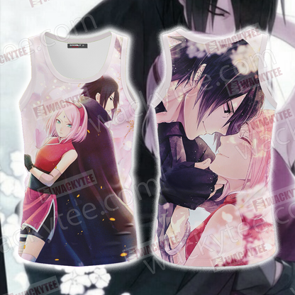 Naruto Sakura and Sasuke Unisex 3D T-shirt Tank Top