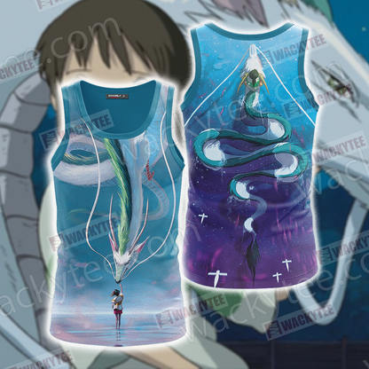 Spirited Away Ogino Chihiro And Haku Unisex 3D T-shirt Tank Top