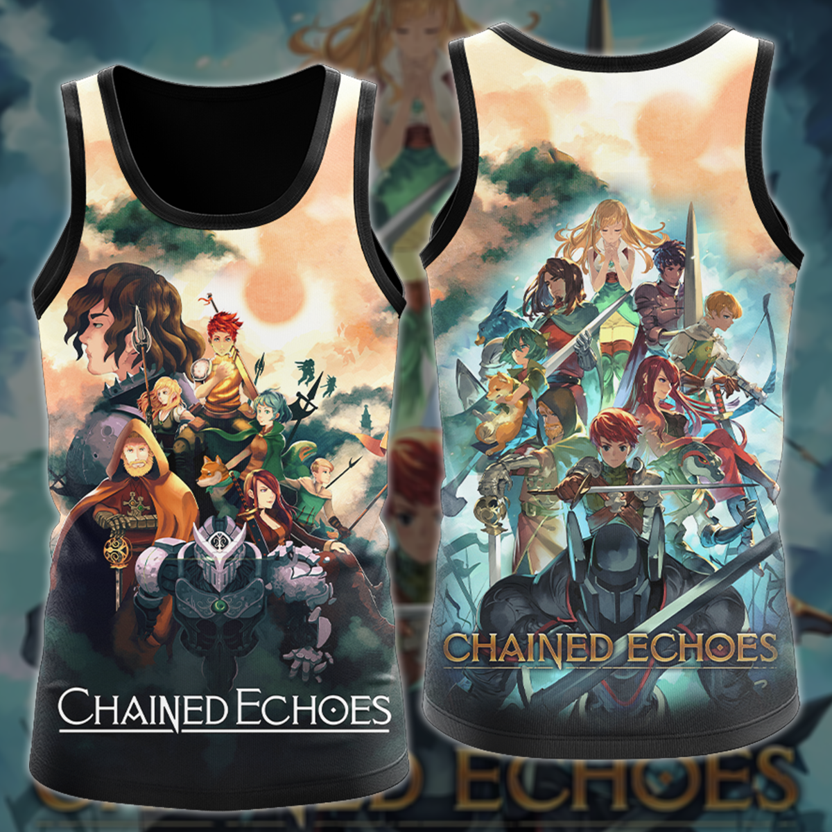 Chained Echoes Video Game 3D All Over Printed T-shirt Tank Top Zip Hoodie Pullover Hoodie Hawaiian Shirt Beach Shorts Joggers Tank Top