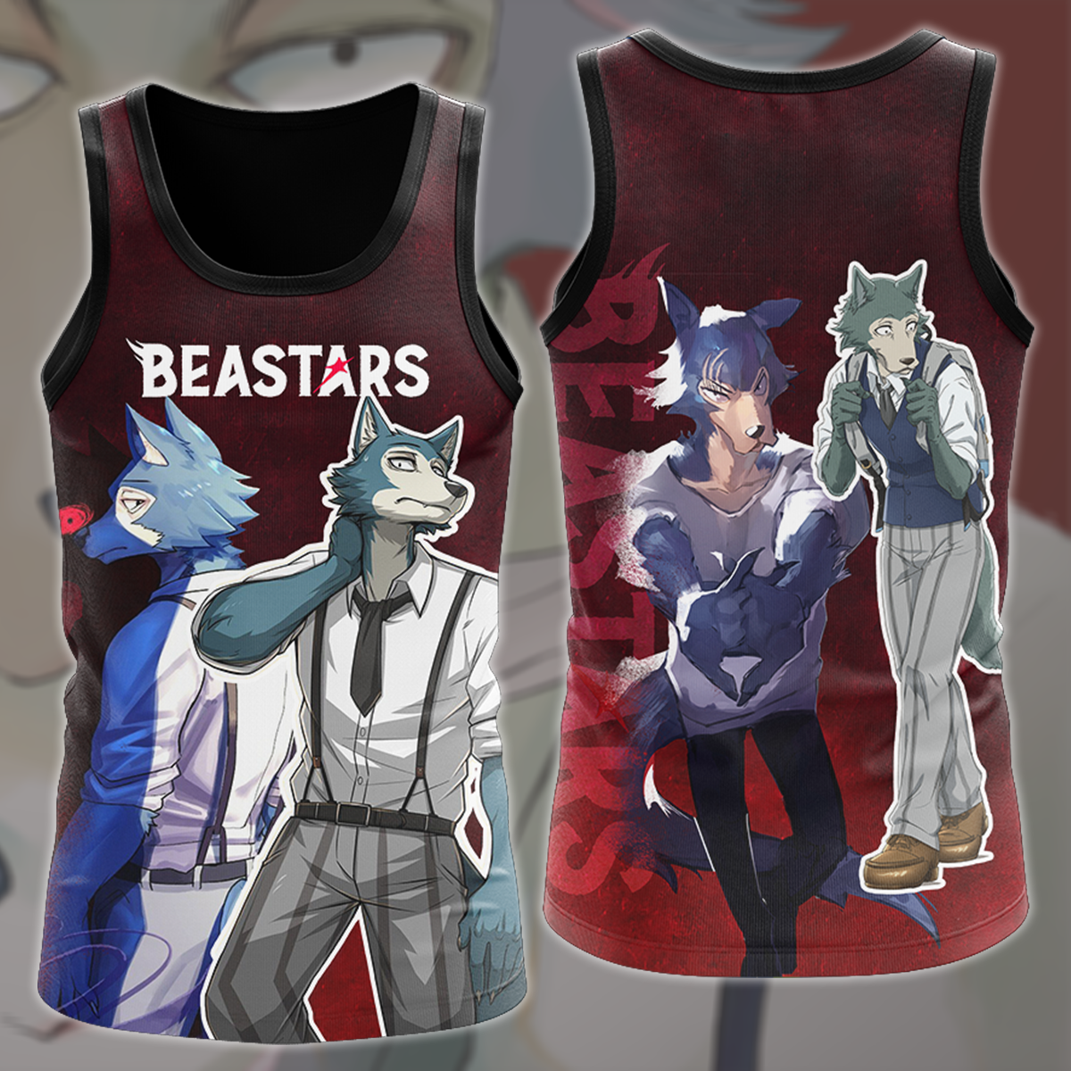 BEASTARS Anime All Over Printed T-shirt Tank Top Zip Hoodie Pullover Hoodie Hawaiian Shirt Beach Shorts Joggers Tank Top