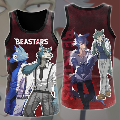 BEASTARS Anime All Over Printed T-shirt Tank Top Zip Hoodie Pullover Hoodie Hawaiian Shirt Beach Shorts Joggers Tank Top