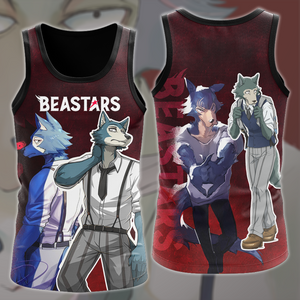 BEASTARS Anime All Over Printed T-shirt Tank Top Zip Hoodie Pullover Hoodie Hawaiian Shirt Beach Shorts Joggers Tank Top S 