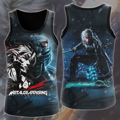 Metal Gear Rising: Revengeance Video Game All Over Printed T-shirt Tank Top Zip Hoodie Pullover Hoodie Hawaiian Shirt Beach Shorts Joggers Tank Top