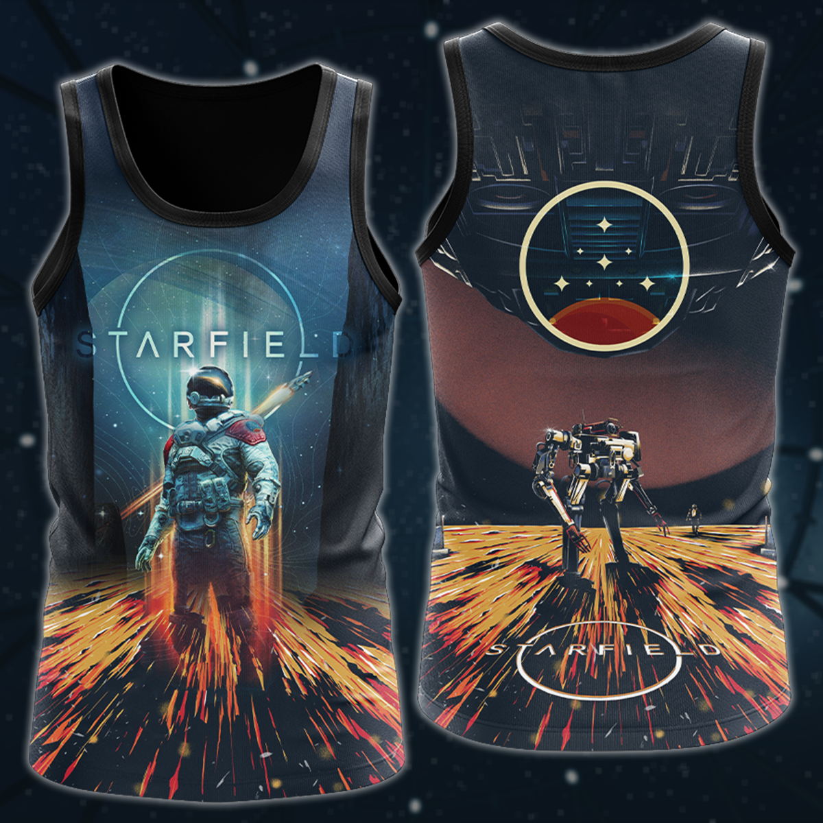 Starfield Video Game 3D All Over Printed T-shirt Tank Top Zip Hoodie Pullover Hoodie Hawaiian Shirt Beach Shorts Joggers Tank Top