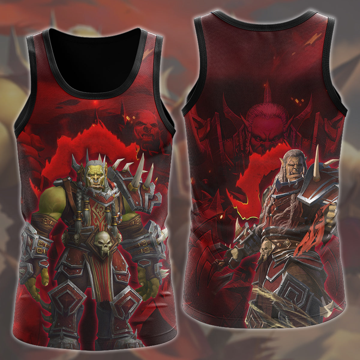 World Of Warcraft Varok Saurfang Video Game All Over Printed T-shirt Tank Top Zip Hoodie Pullover Hoodie Hawaiian Shirt Beach Shorts Joggers Tank Top