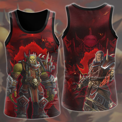 World Of Warcraft Varok Saurfang Video Game All Over Printed T-shirt Tank Top Zip Hoodie Pullover Hoodie Hawaiian Shirt Beach Shorts Joggers Tank Top