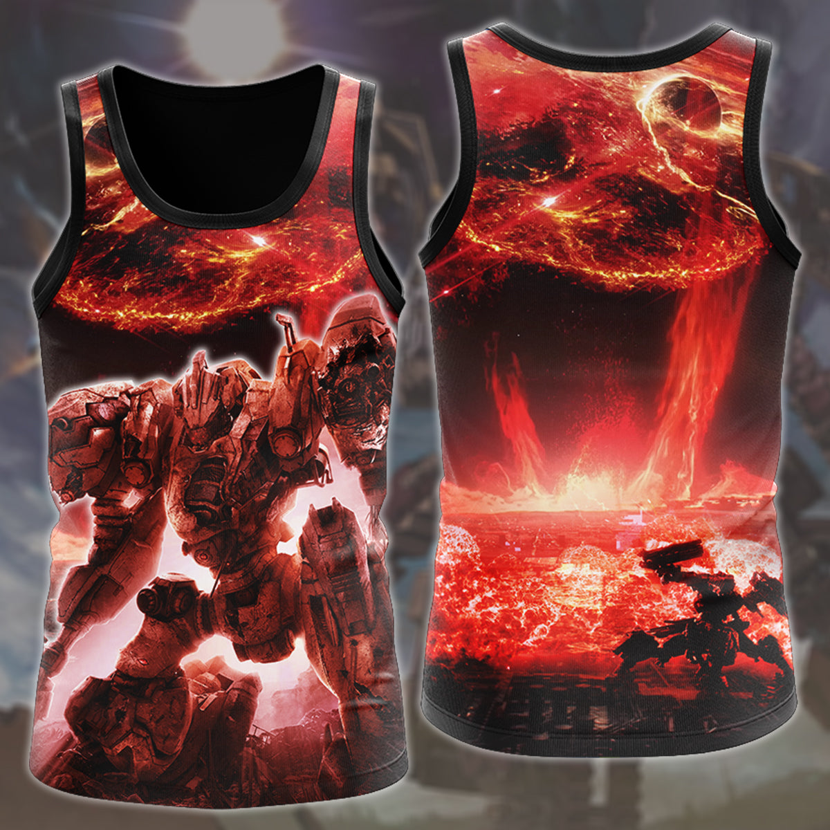 Armored Core Video Game All-Over T-shirt Hoodie Tank Top Hawaiian Shirt Beach Shorts Joggers Tank Top