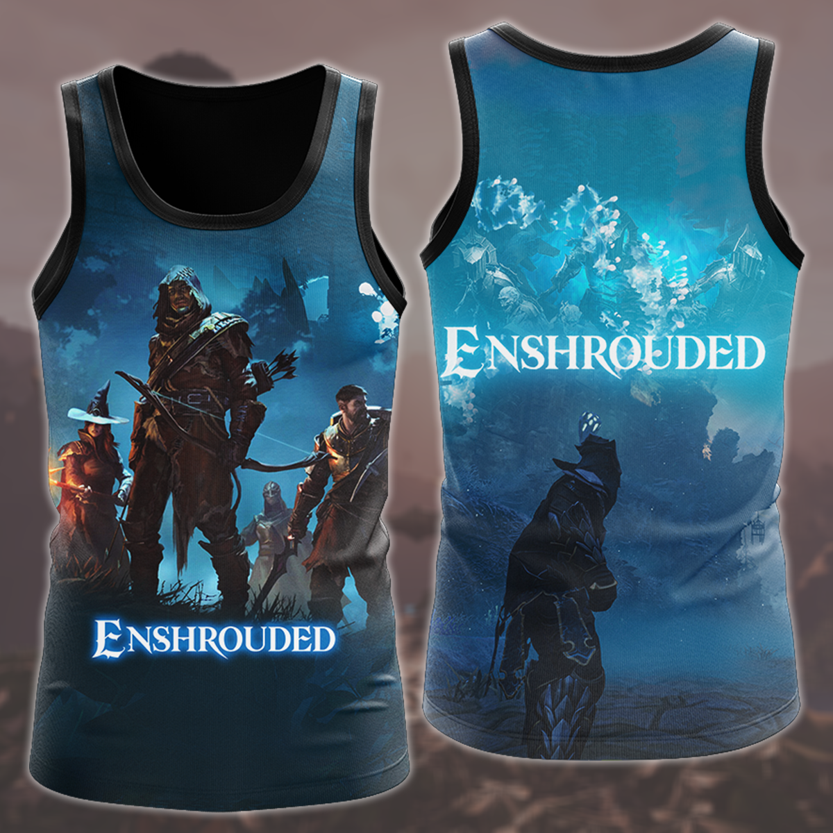Enshrouded Video Game All Over Printed T-shirt Tank Top Zip Hoodie Pullover Hoodie Hawaiian Shirt Beach Shorts Joggers Tank Top