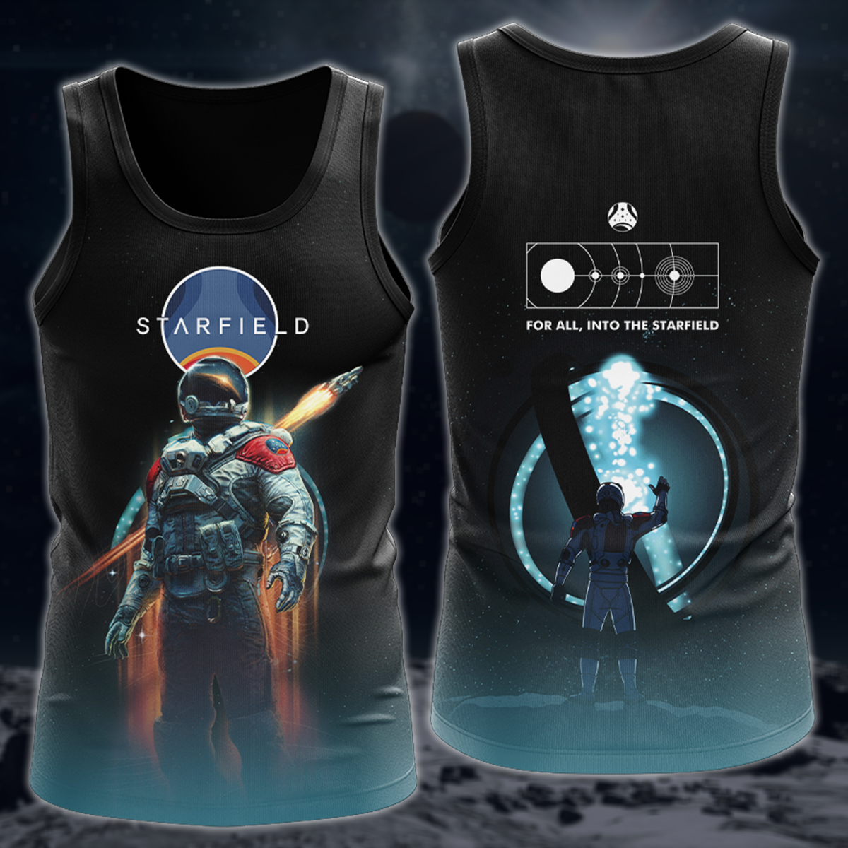 Starfield Video Game 3D All Over Printed T-shirt Tank Top Zip Hoodie Pullover Hoodie Hawaiian Shirt Beach Shorts Joggers Tank Top