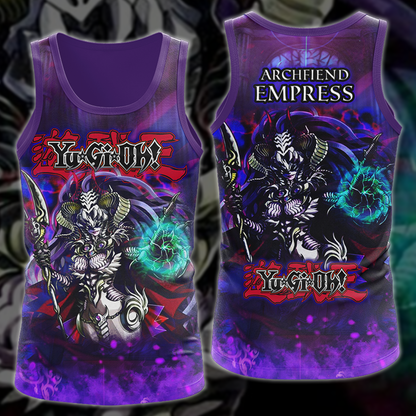 Yu-Gi-Oh! Archfiend Empress Video Game 3D All Over Print T-shirt Tank Top Zip Hoodie Pullover Hoodie Hawaiian Shirt Beach Shorts Jogger Tank Top