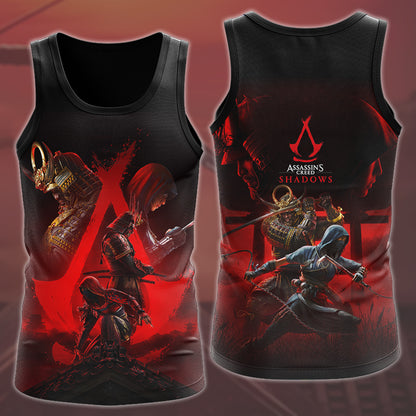 Assassin's Creed Shadows Video Game All Over Printed T-shirt Tank Top Zip Hoodie Pullover Hoodie Hawaiian Shirt Beach Shorts Joggers Tank Top