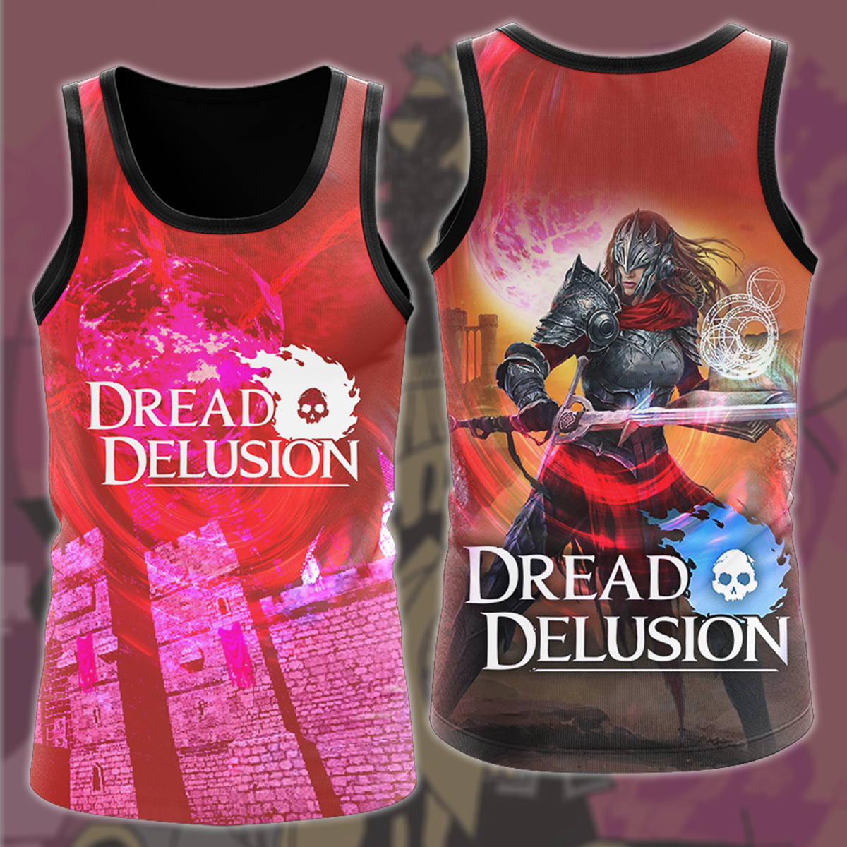 Dread Delusion Video Game All Over Printed T-shirt Tank Top Zip Hoodie Pullover Hoodie Hawaiian Shirt Beach Shorts Joggers Tank Top
