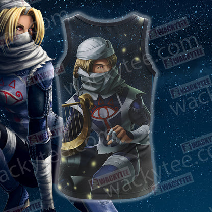 The Legend of Zelda Ocarina of Time - Sheik Unisex 3D T-shirt