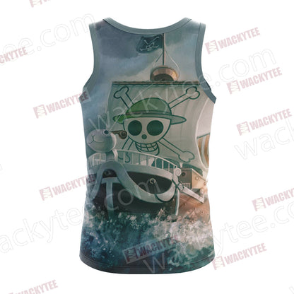 One Piece Luffy And Going Merry Unisex 3D T-shirt