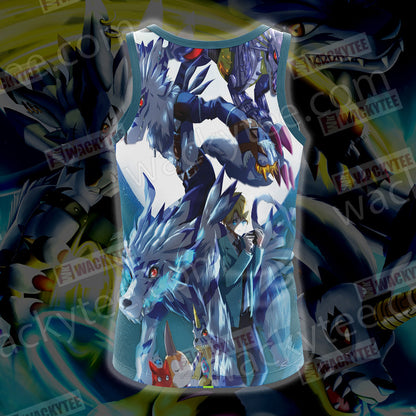 Digimon Garurumon And Yamato 3D T-shirt
