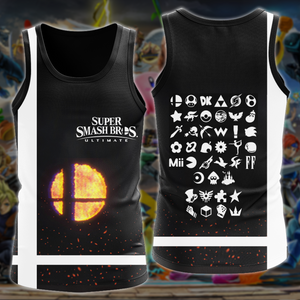 Super Smash Bros. Ultimate Video Game All Over Printed T-shirt Tank Top Zip Hoodie Pullover Hoodie Hawaiian Shirt Beach Shorts Joggers Tank Top S 