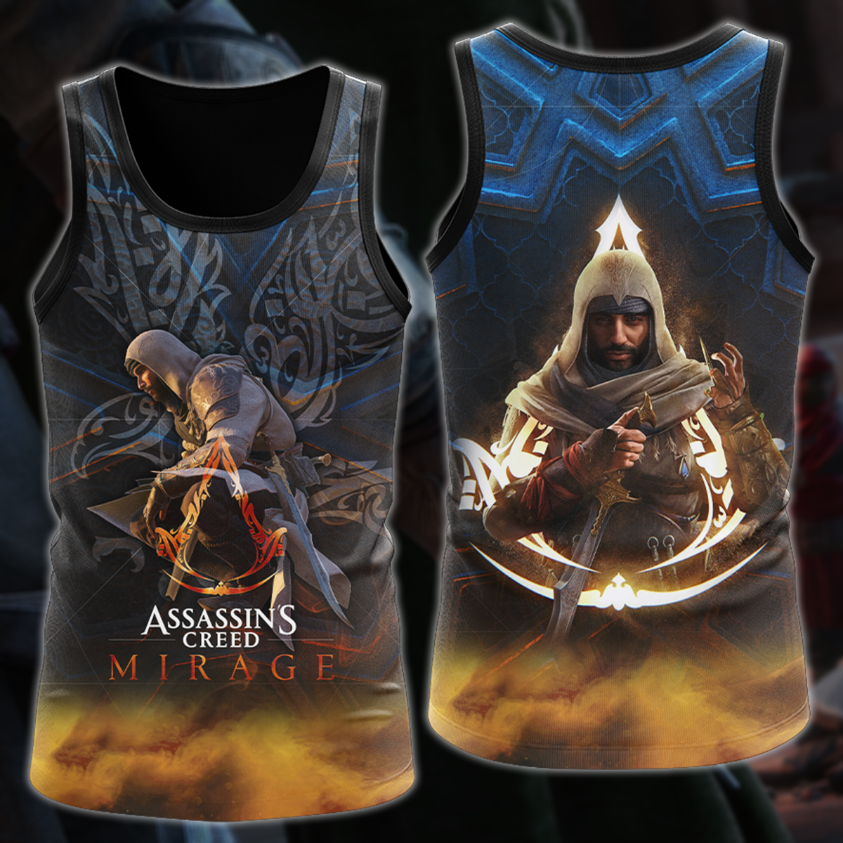 Assassin's Creed Mirage Video Game All Over Printed T-shirt Tank Top Zip Hoodie Pullover Hoodie Hawaiian Shirt Beach Shorts Joggers Tank Top