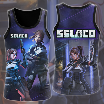 Selaco Video Game All Over Printed T-shirt Tank Top Zip Hoodie Pullover Hoodie Hawaiian Shirt Beach Shorts Joggers Tank Top