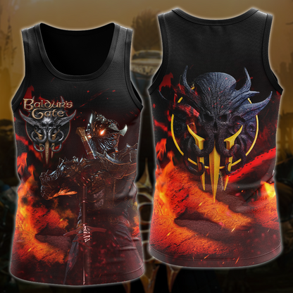 Baldur's Gate 3 Video Game All Over Printed T-shirt Tank Top Zip Hoodie Pullover Hoodie Hawaiian Shirt Beach Shorts Joggers Tank Top