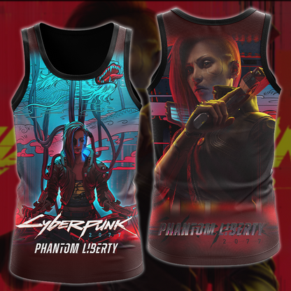 Cyberpunk 2077 2.0 Video Game All Over Printed T-shirt Tank Top Zip Hoodie Pullover Hoodie Hawaiian Shirt Beach Shorts Joggers Tank Top