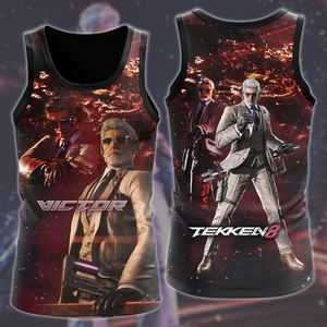 Tekken 8 Victor Video Game All Over Printed T-shirt Tank Top Zip Hoodie Pullover Hoodie Hawaiian Shirt Beach Shorts Joggers Tank Top S 