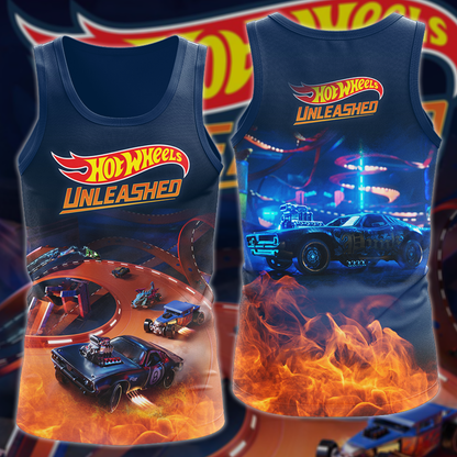 Hot Wheels Unleashed Video Game 3D All Over Print T-shirt Tank Top Zip Hoodie Pullover Hoodie Hawaiian Shirt Beach Shorts Jogger Tank Top