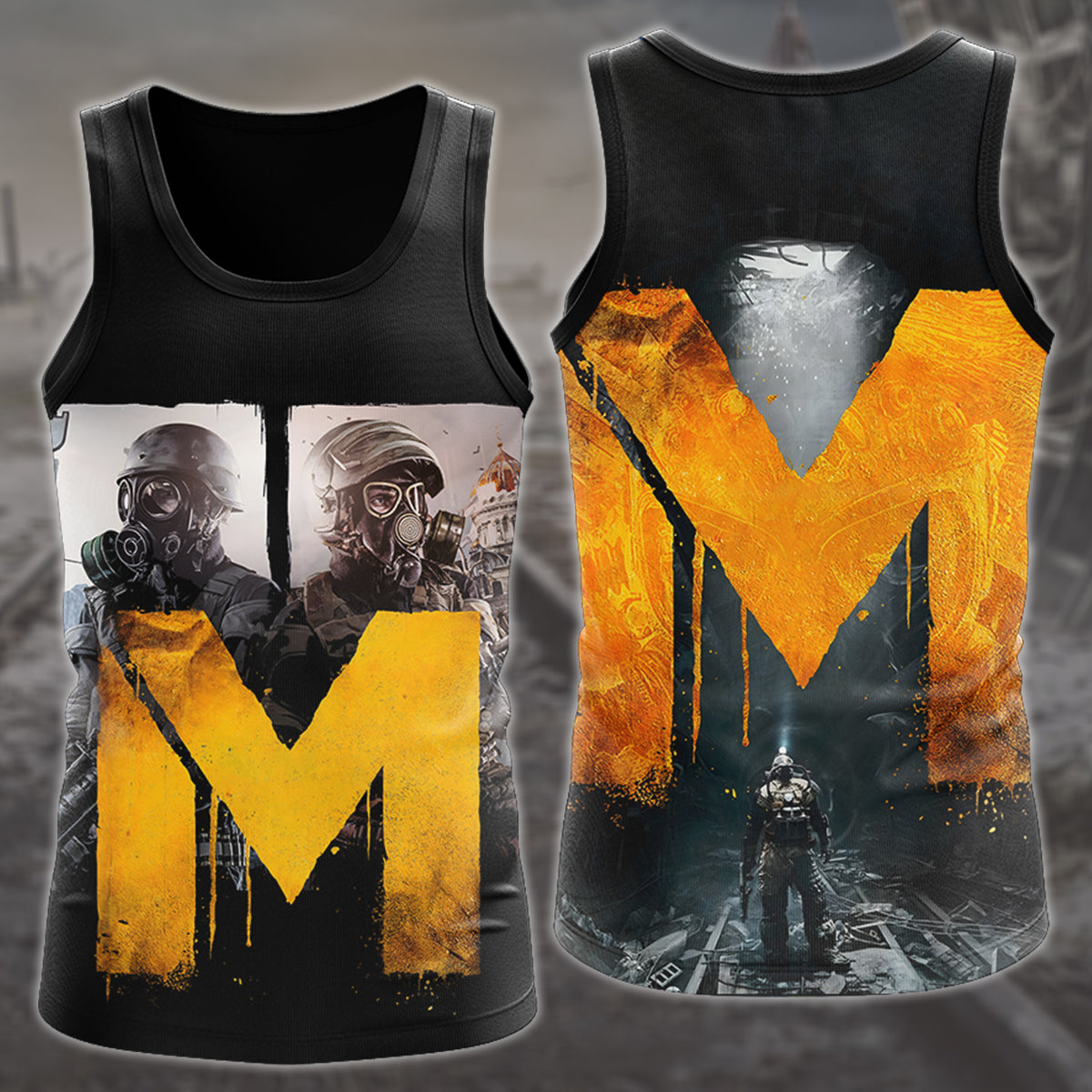Metro: Last Light Redux Video Game All Over Printed T-shirt Tank Top Zip Hoodie Pullover Hoodie Hawaiian Shirt Beach Shorts Joggers