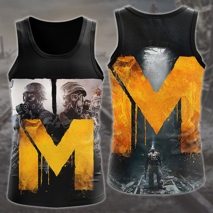 Metro: Last Light Redux Video Game All Over Printed T-shirt Tank Top Zip Hoodie Pullover Hoodie Hawaiian Shirt Beach Shorts Joggers