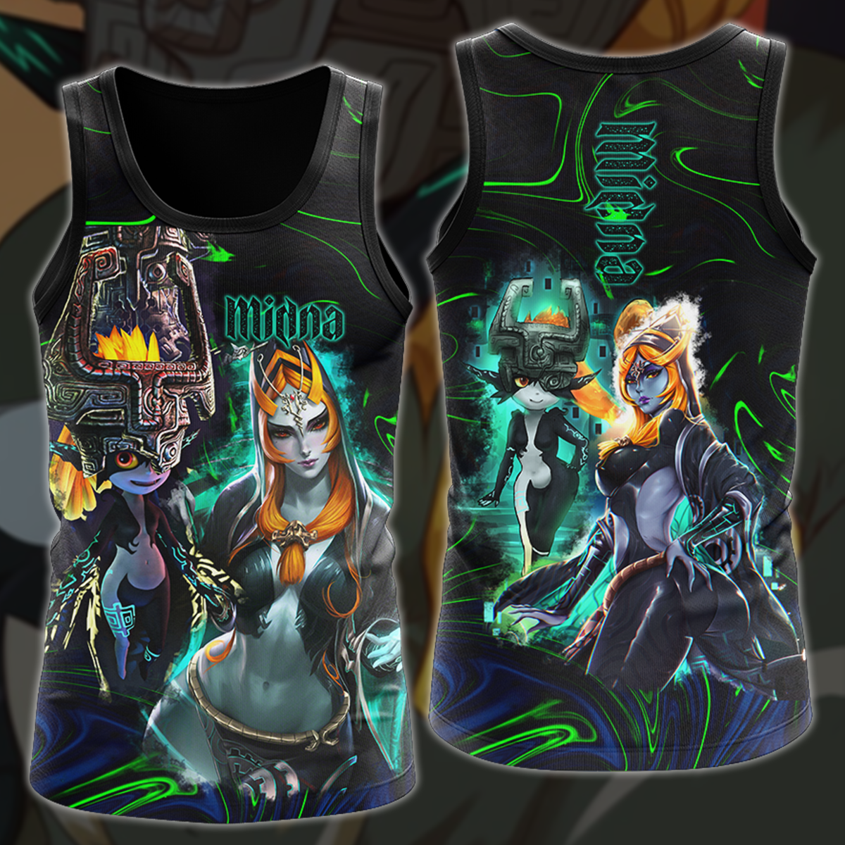 Legend of Zelda Midna Video Game 3D All Over Print T-shirt Tank Top Zip Hoodie Pullover Hoodie Hawaiian Shirt Beach Shorts Jogger Tank Top