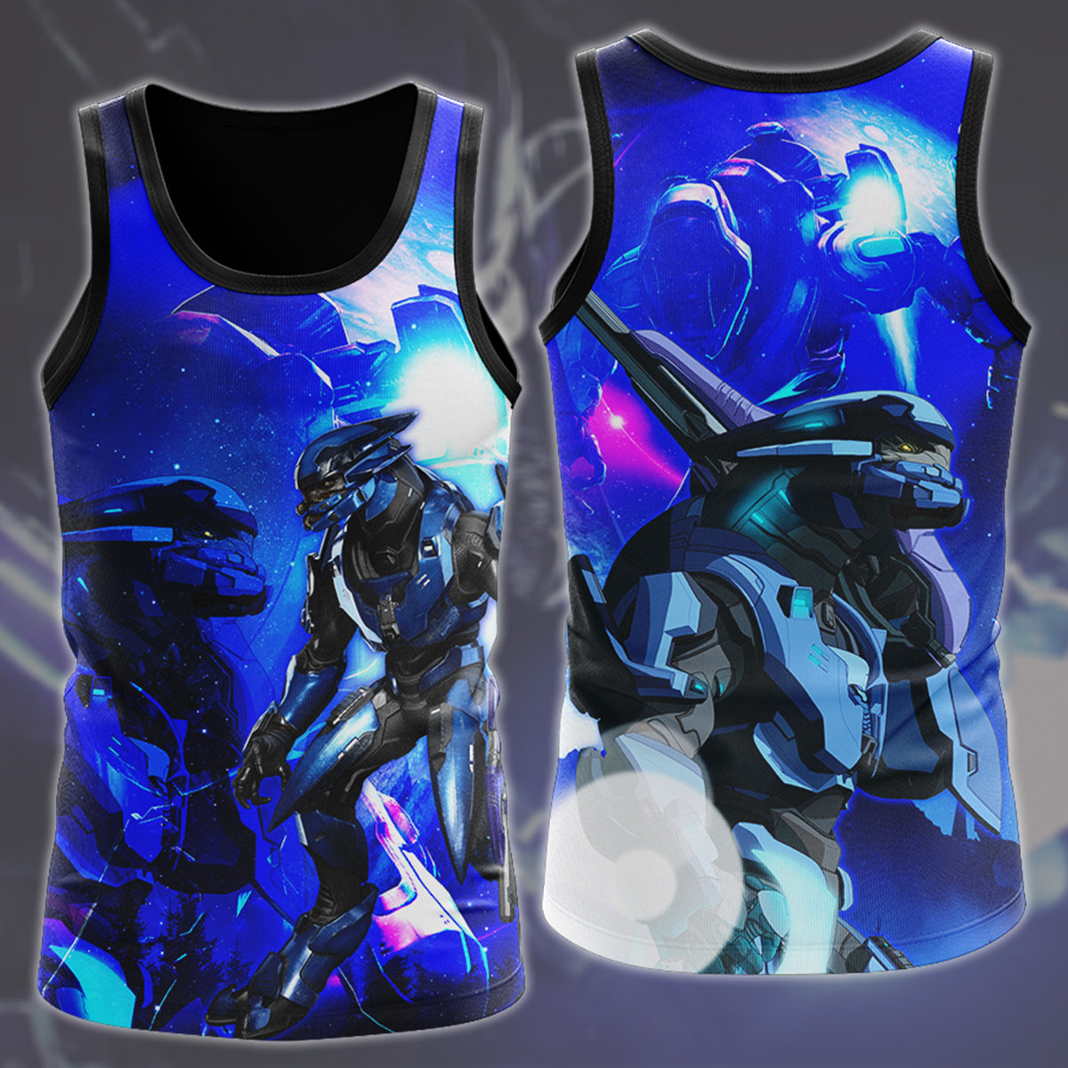Halo Sangheili (Elite) Video Game All Over Printed T-shirt Tank Top Zip Hoodie Pullover Hoodie Hawaiian Shirt Beach Shorts Joggers