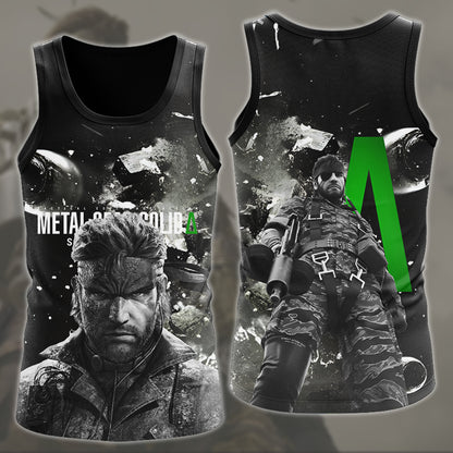Metal Gear Solid: Snake Eater Video Game All Over Printed T-shirt Tank Top Zip Hoodie Pullover Hoodie Hawaiian Shirt Beach Shorts Joggers Tank Top