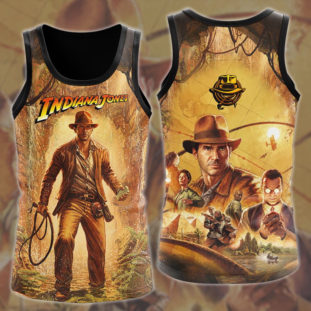 Indiana Jones and the Great Circle Video Game All Over Printed T-shirt Tank Top Zip Hoodie Pullover Hoodie Hawaiian Shirt Beach Shorts Joggers Tank Top