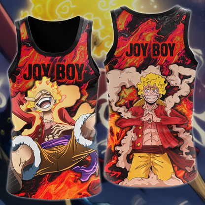 One Piece Joy boy Luffy Anime Manga 3D All Over Print T-shirt Tank Top Zip Hoodie Pullover Hoodie Hawaiian Shirt Beach Shorts Jogger Tank Top