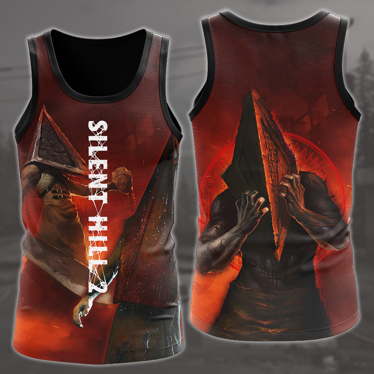 Silent Hill 2 Video Game All Over Printed T-shirt Tank Top Zip Hoodie Pullover Hoodie Hawaiian Shirt Beach Shorts Joggers Tank Top