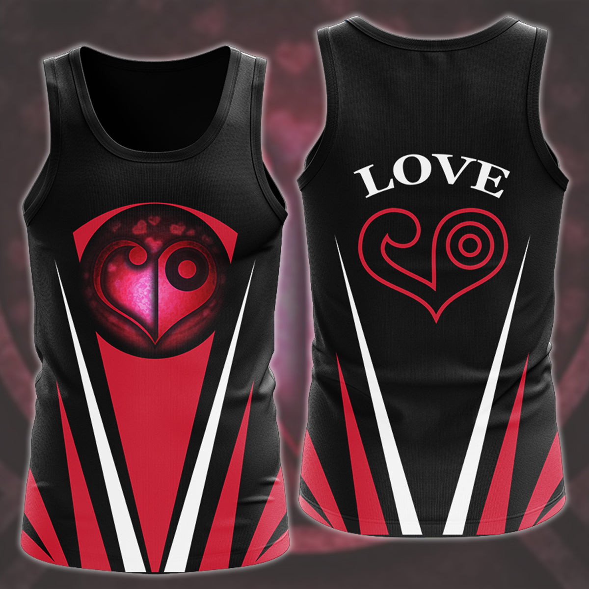 Digimon Crest Of Love Video Game All Over Printed T-shirt Tank Top Zip Hoodie Pullover Hoodie Hawaiian Shirt Beach Shorts Joggers Tank Top