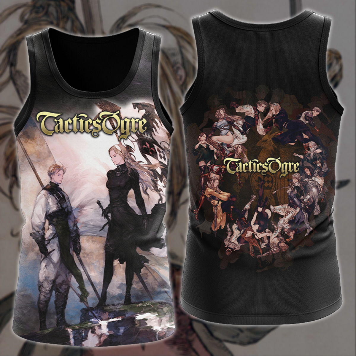 Tactics Ogre Video Game 3D All Over Printed T-shirt Tank Top Zip Hoodie Pullover Hoodie Hawaiian Shirt Beach Shorts Joggers Tank Top