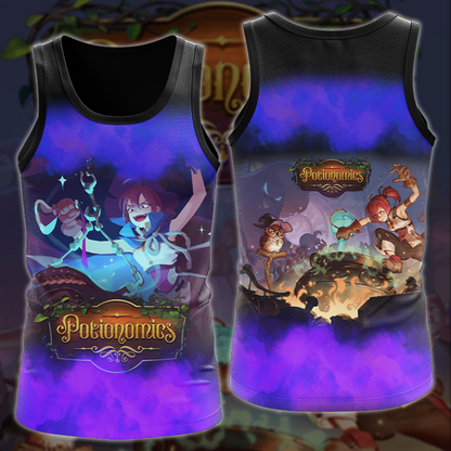 Potionomics Video Game All-Over T-shirt Hoodie Tank Top Hawaiian Shirt Beach Shorts Joggers Tank Top