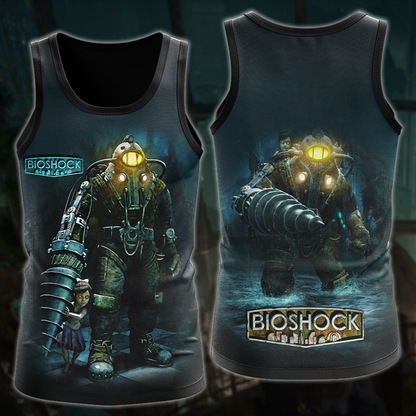 BioShock Video Game All Over Printed T-shirt Tank Top Zip Hoodie Pullover Hoodie Hawaiian Shirt Beach Shorts Joggers Tank Top