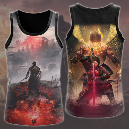 Nioh 3 Video Game All Over Printed T-shirt Tank Top Zip Hoodie Pullover Hoodie Hawaiian Shirt Beach Shorts Joggers