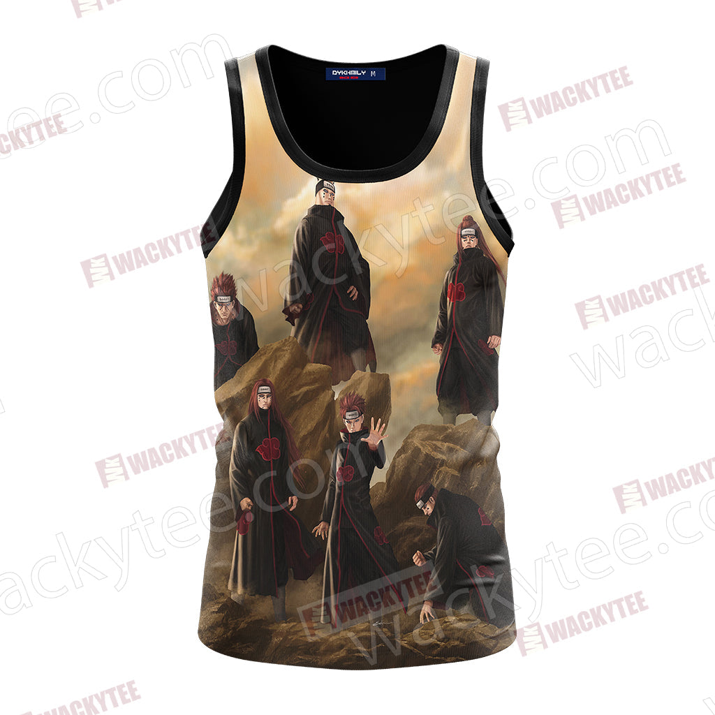 Naruto Six Paths Of Pain Unisex 3D T-shirt