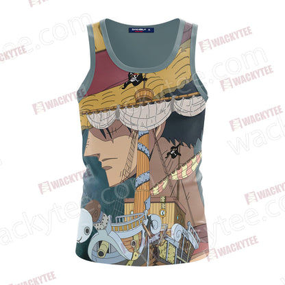 One Piece Luffy And Going Merry Unisex 3D T-shirt