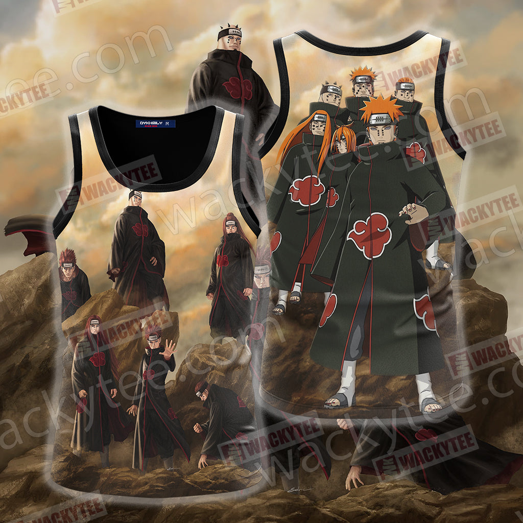 Naruto Six Paths Of Pain Unisex 3D T-shirt Tank Top