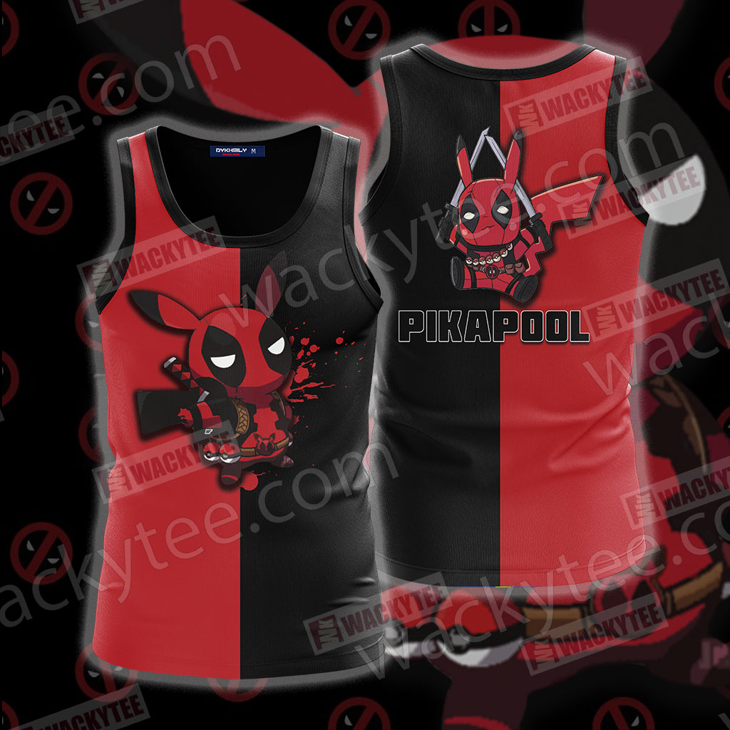 Pikachu And Deadpool Unisex 3D T-shirt Tank Top
