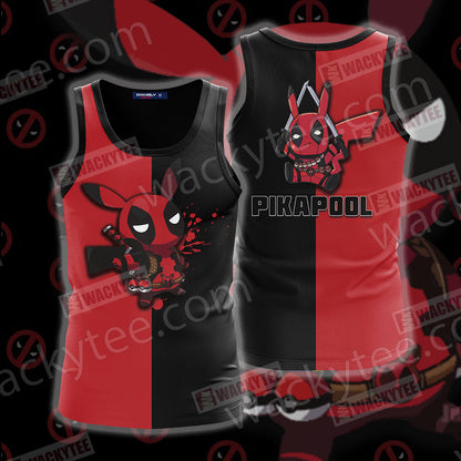 Pikachu And Deadpool Unisex 3D T-shirt Tank Top