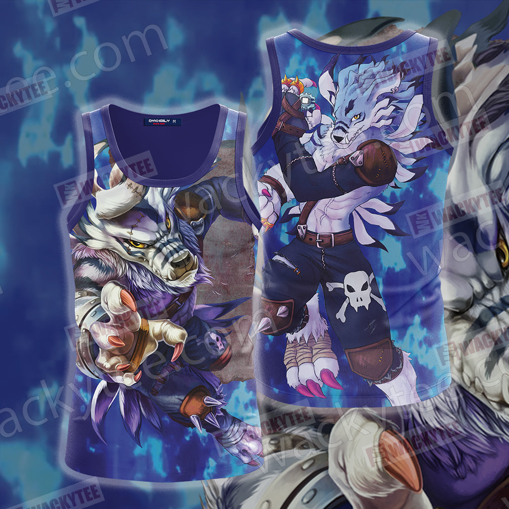 Digimon Weregarurumon Unisex 3D T-shirt Tank Top